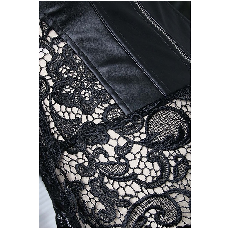 Rococo Punk și gotic Medieval Corset overbust Lenjerie Bustieră 8 oase de plastic Costume de fancy Pentru femei Carnavalul de la Veneția Adulți Corset 2026 - $28.99 –P19