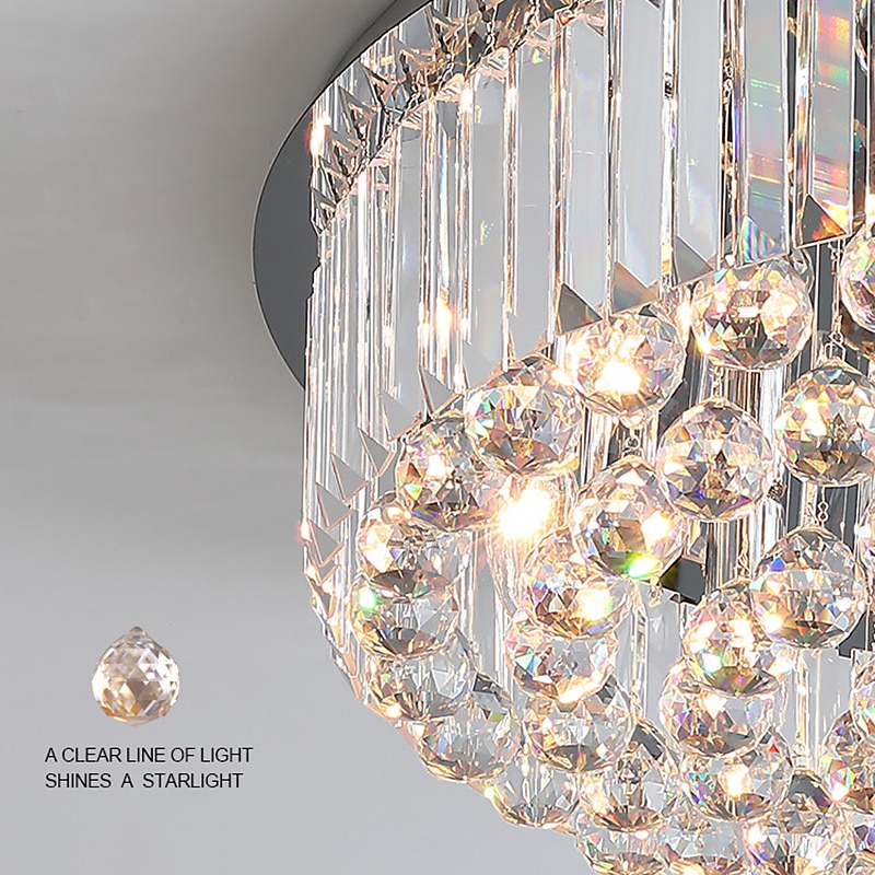 licht luxe kristallen plafondlamp modern eenvoudig woonkamer lamp master slaapkamer sfeer nieuwe lamp pakket 2026 - $575.89 –P8