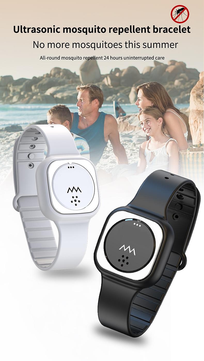Ultrasonic Anti-Mosquito Bracelet – Wearable Slim Bracelet for Children, Adults, Pregnant Women, Outdoor Use 2025 - $14.99 –P1