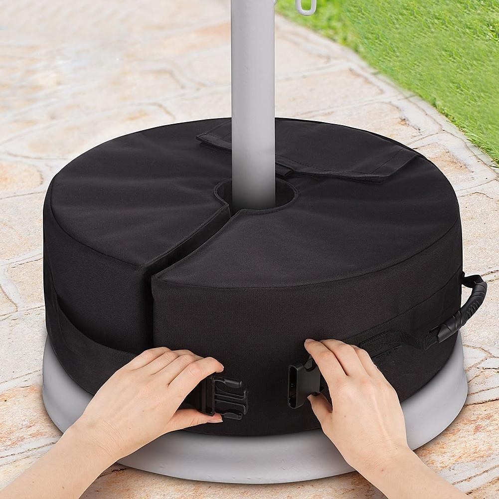 strand parasoll parasoll vikt sandväskor parasoll bas tält stativ hållare 2025 - $15.99 -P1