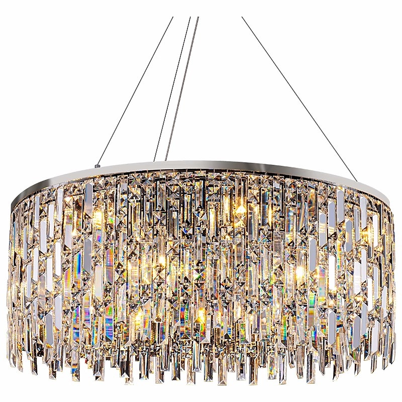 Licht Luxus Wohnzimmer Kronleuchter neue moderne einfache runde Licht Luxus Kristalllampe Designer Wohnatmosphäre Restaurant Kronleuchter 2025 - $1031.89 –P6