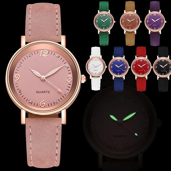 Reloj de cuarzo de lujo para mujer, reloj de pulsera de cuarzo a la moda para mujer, pulsera de color de moda diversa y concisa de gama alta para reloj informal a juego para mujer 2025 - $16.99 –P1