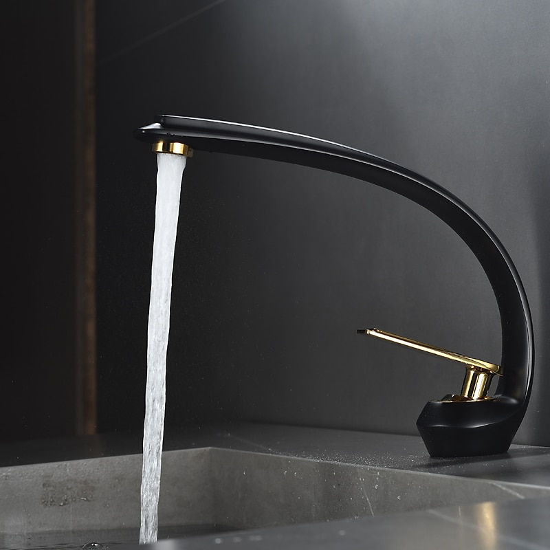 Bathroom Sink Mixer Faucet, Single Handle One Hole Washroom Basin Taps Chrome Finish Bathroom Faucet with Hot and Cold Water Hose 2025 - $113.99 –P7