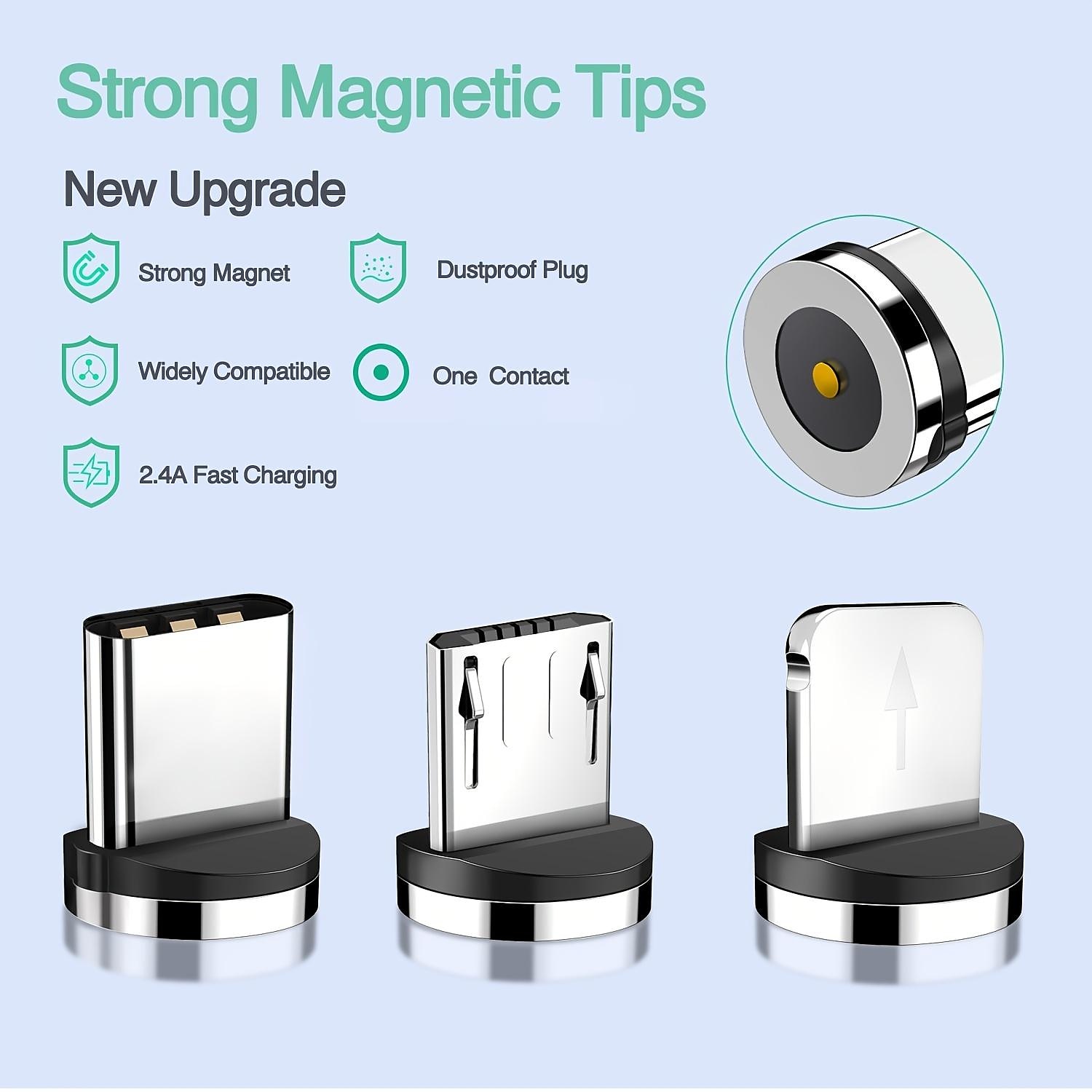 5Pcs Magnetic Plug Connector Universal For Round One Ponit Magnetic Cable Type C Micro USB Magnet Replacement Parts Mobile Phone Dust Plug Adapter Gift For Birthday/Valentines/Easter/Boy/Girlfriends 2025 - $10.99 –P3