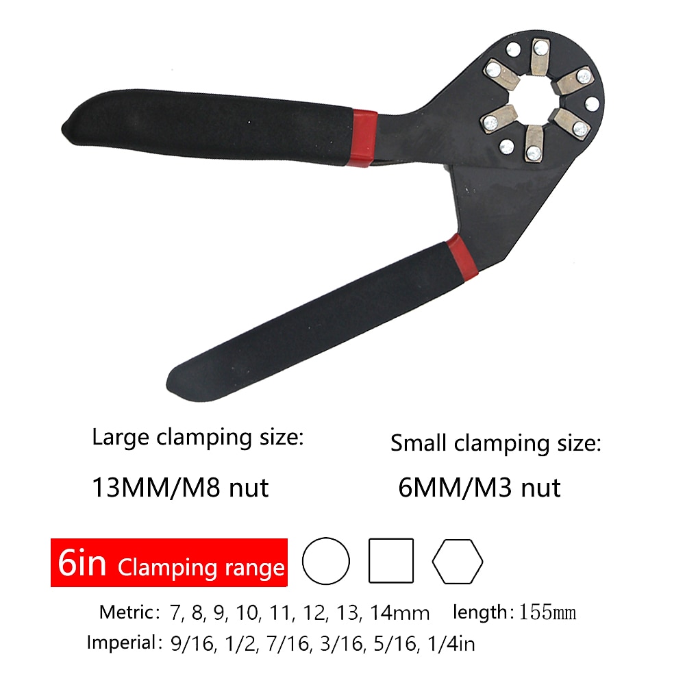 6/8 Inch Wrench Torque Adjustable Spanner External Hexagon Wrench Open Car Repair Removal Tool Multifunctional Hex Wrench 2025 - $13.99 –P7