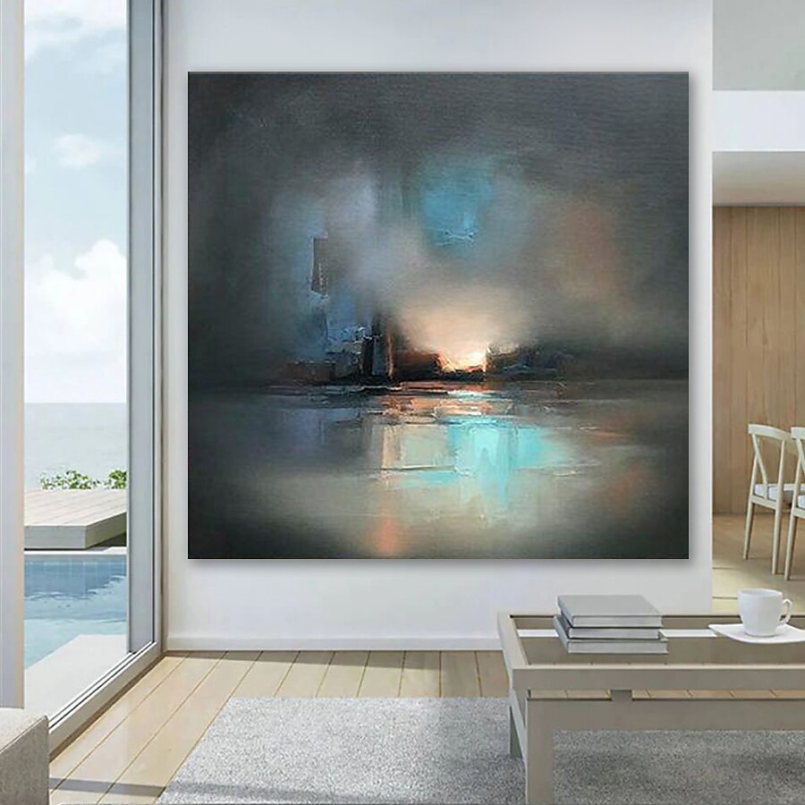 Ölgemälde handgemachte handgemalte Wandkunst Retro-abstrakte fertige Dekorationsdekoration 2025 - $178.99 –P6