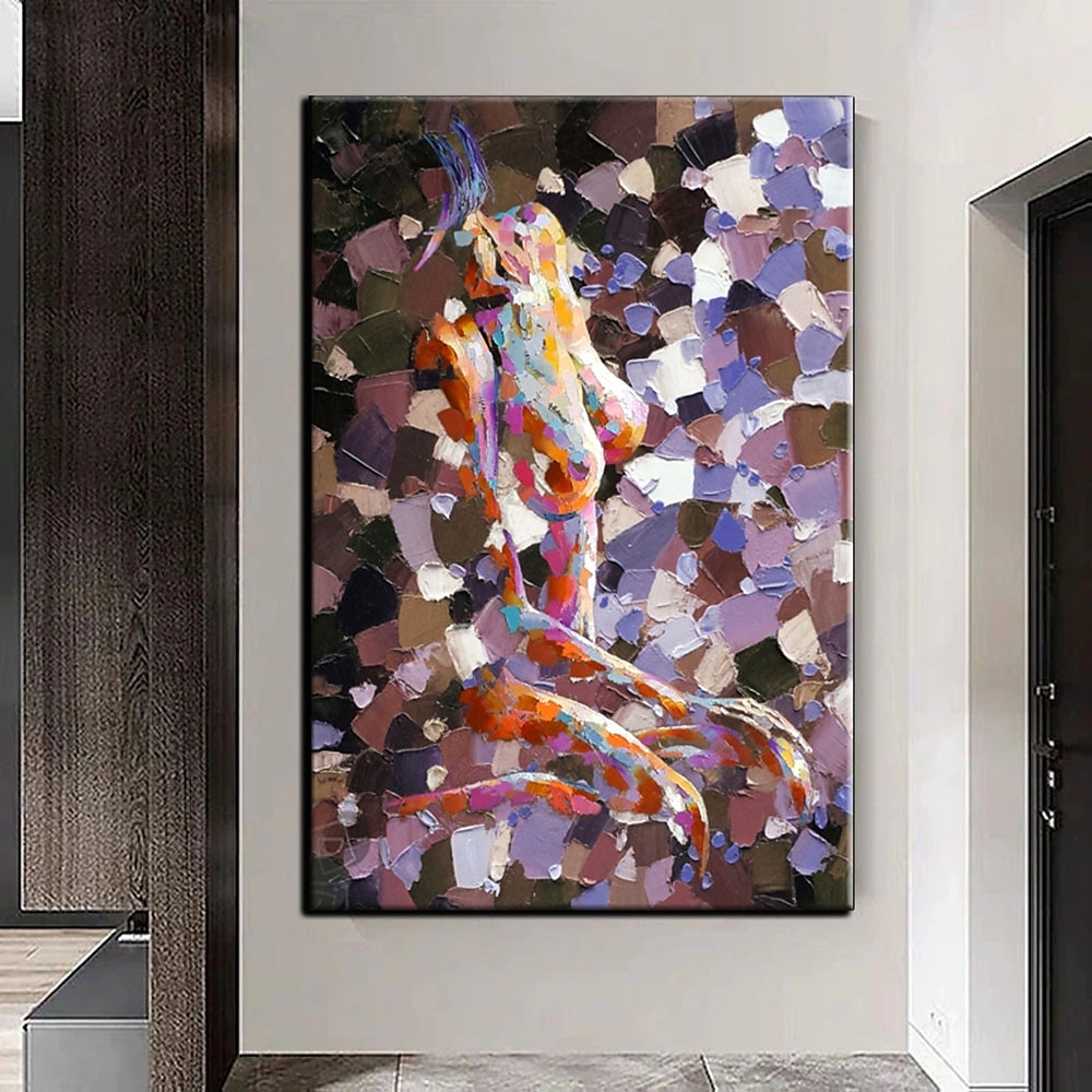 2025年 手作り 手描き 油絵 壁 モダン 抽象画 キャンバス ヌード レディ ペインティング ホームデコレーション 装飾 ロールキャンバス フレームなし 未延伸  コレクション – $61.99 –P13