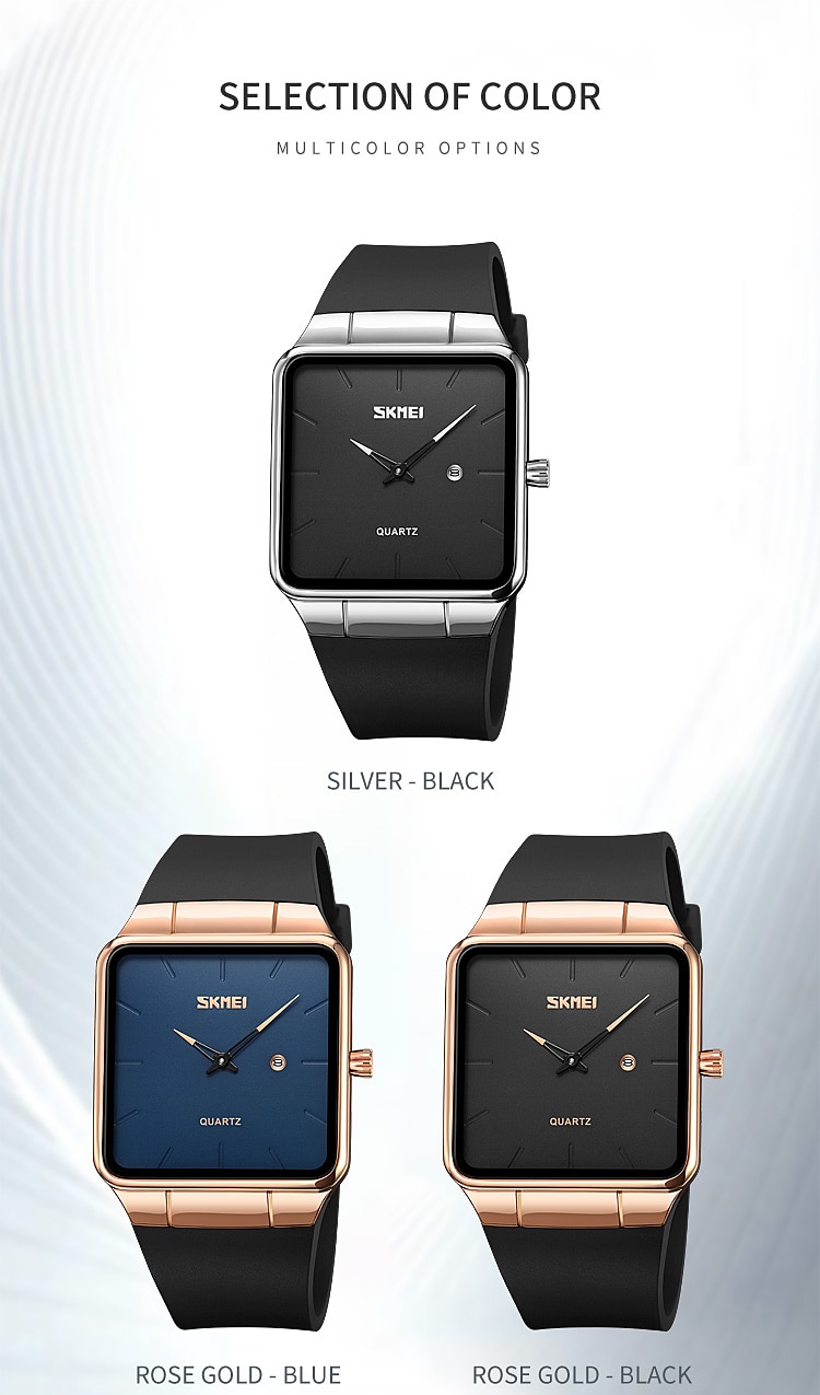SKMEI Кварцевые Часы Подарок на День Святого Валентина для мужчин Японские Кварцевые Механизмы Часы Роскошные Большие Циферблаты Модные Аналоговые Наручные Часы Календарь 3Bar Водонепроницаемые 2026 - $22.99 –P16