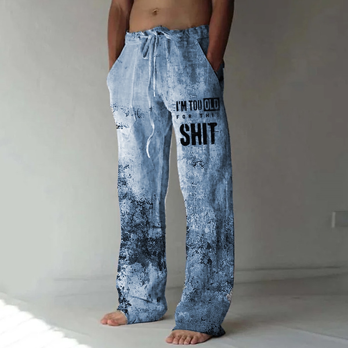 Bărbați Pantaloni Pantaloni de vară Pantaloni de plajă Cordon Talie elastică Imprimare 3D Scrisă Imprimeu Grafic Confort Casual Zilnic Concediu Șic Stradă Hawaiană Albastru piscină Mov 2026 - $27.99 –P4