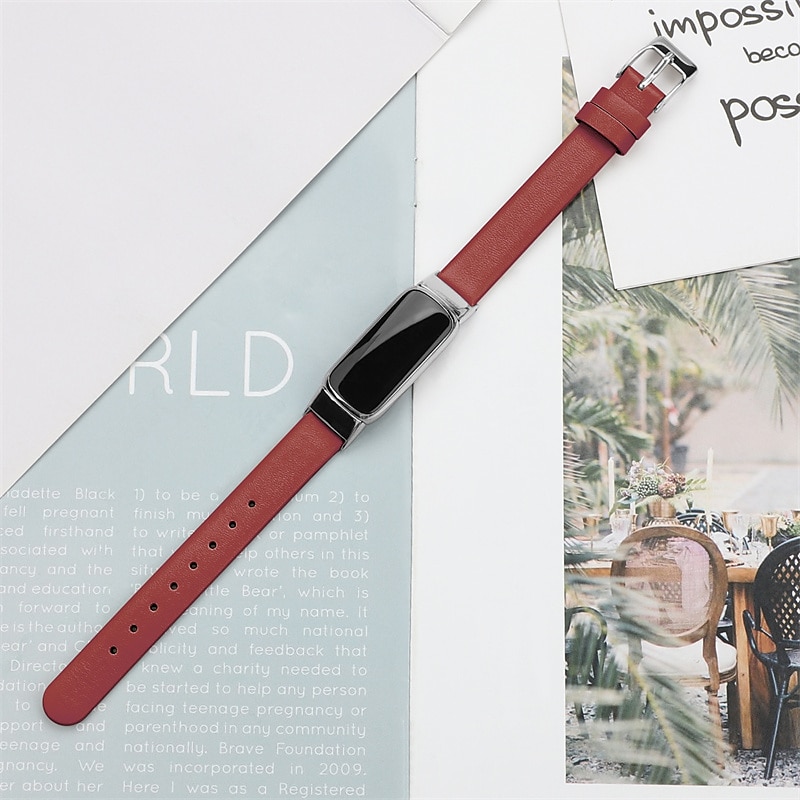 Reim til Smartklokke Kompatibel med Fitbit Luxe Ekte lær Smartklokke Stropp Justerbar Kvinner menn Sportsrem Erstatning Armbånd 2025 - $17.99 –P17