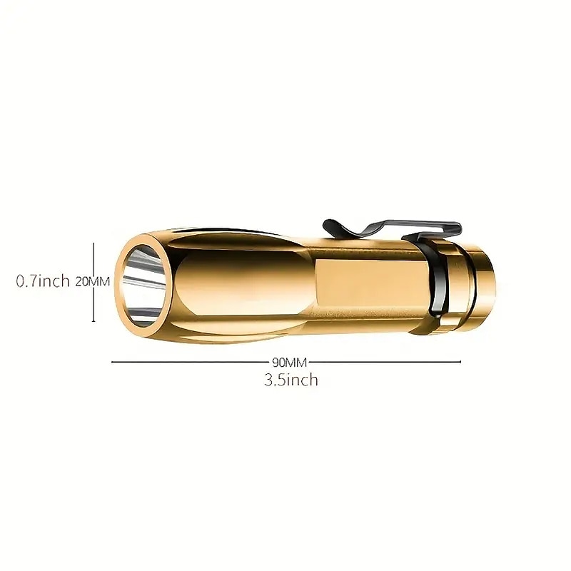 1pc Mini Portable LED Bright Flashlight With USB Fast Charging Water-resistant For Outdoor Hiking At Night 2025 - $12.99 –P6