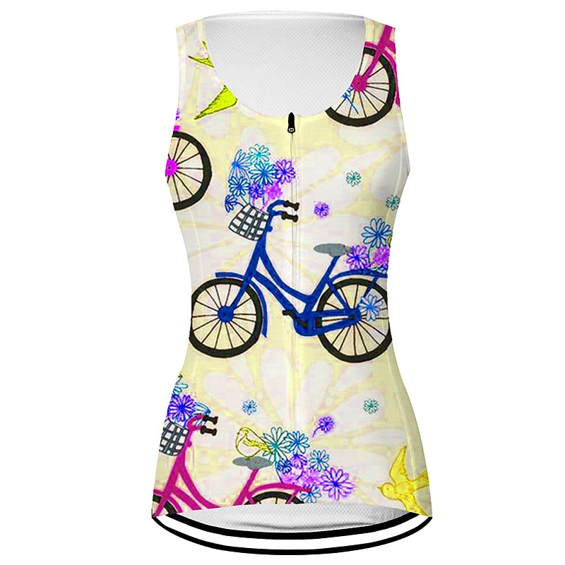 Γυναικεία Γιλέκο ποδηλασίας Φανέλα ποδηλασίας Γραφική Άνθινο / Βοτανικό Αστείος Αμάνικο Ποδήλατο Γιλέκο Αθλητική μπλούζα Μπολύζες με 3 πίσω τσέπες Ποδηλασία Βουνού Ποδηλασία Δρόμου 2026 - $28.99 –P6