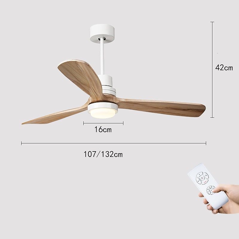 Ventilatore da soffitto silenzioso con luce, ventilatore da soffitto a LED dimmerabile da 50 W con telecomando e plafoniera APP per illuminazione interna del soggiorno della camera da letto