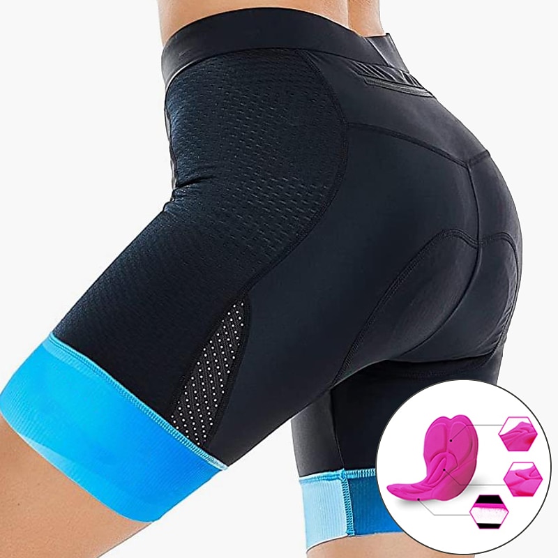 Per donna Pantaloncini da ciclismo Bicicletta Pantaloncini imbottiti di protezione Pantaloni Ciclismo da montagna Cicismo su strada Gli sport Collage Pad 3D Traspirante Asciugatura rapida del 2025 a $20.79 –P5