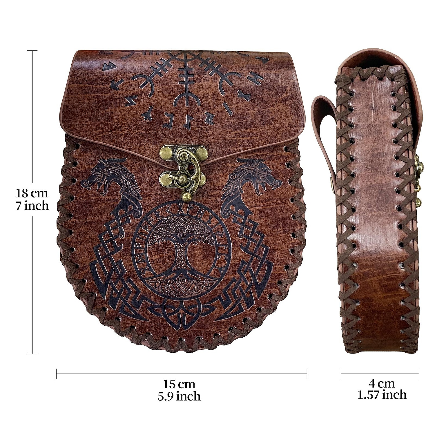 Retro Punk a gotika Středověké Cosplay kostým taška Pouzdro na opasek Ren Faire Rytíř Viking Keltský rytíř Pánské Dámské Unisex Keltské Viking předvečer Všech svatých Plesová maškaráda Výkon Podium 2025 - $26.99 –P4