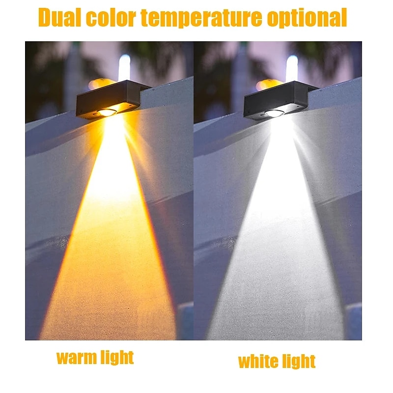 LED-zonne-buitenverlichting, wandlampen, hekverlichting, superheldere terrasverlichting, waterdichte tuinverlichting, balkon, hek, veranda, huisdecoratie, zonne-nachtlamp 2025 - $18.99 –P9