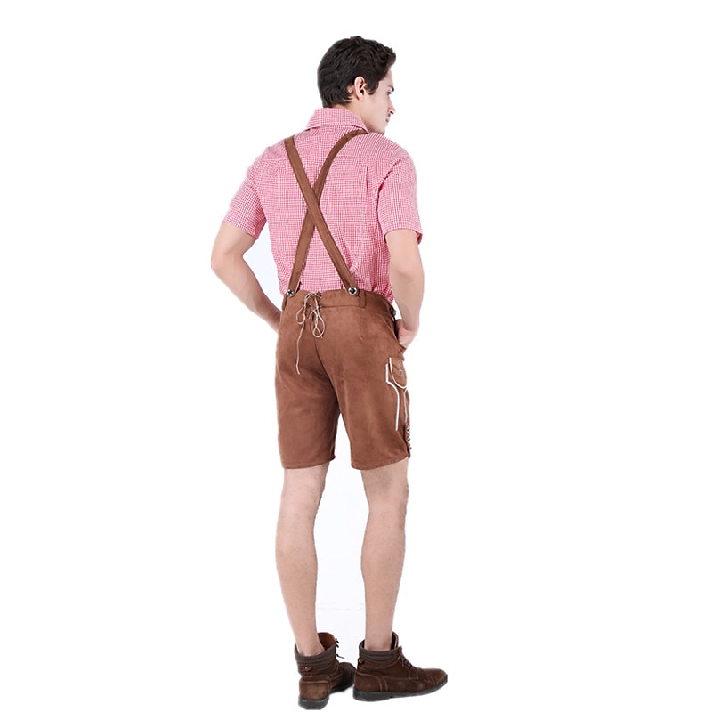 párok Oktoberfest sör jelmez blúz ing dirndl ruha Lederhosen bajor pár Oktoberfest pár német müncheni Wiesn férfi női hagyományos stílusú ruha szoknya felső kötény halloween karnevál 2025 - $49.99 –P4
