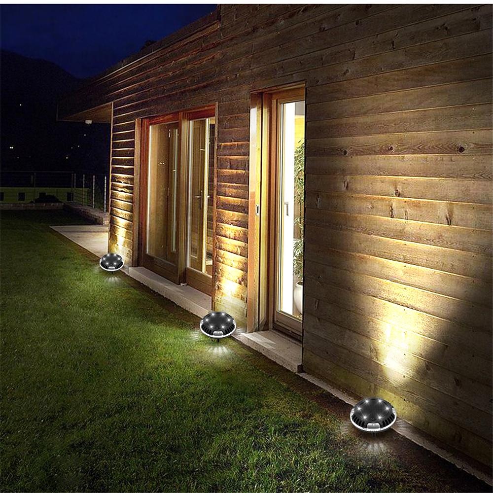 2026年 ソーラーグラウンドライト屋外庭庭パティオディスクライトマルチカラー自動変化10LED防水地中景観照明  コレクション – $20.99 –P11