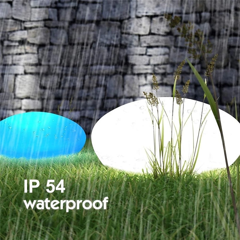 солнечные садовые огни наружное свечение в форме булыжника лампа садовый декор свет rgb водонепроницаемый пейзаж ночные огни для лужайки патио дорожка свадьба 2025 - $52.99 –P12