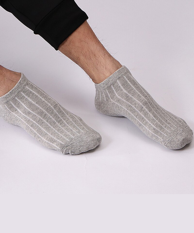 Per uomo 2 coppie Sopra la caviglia Sotto la caviglia Nero Bianco Colore Liscio Da tutti i giorni Da mare Fine settimana Medio spessore Estate Primavera & Autunno Moda Informale del 2026 a $2.99 –P5