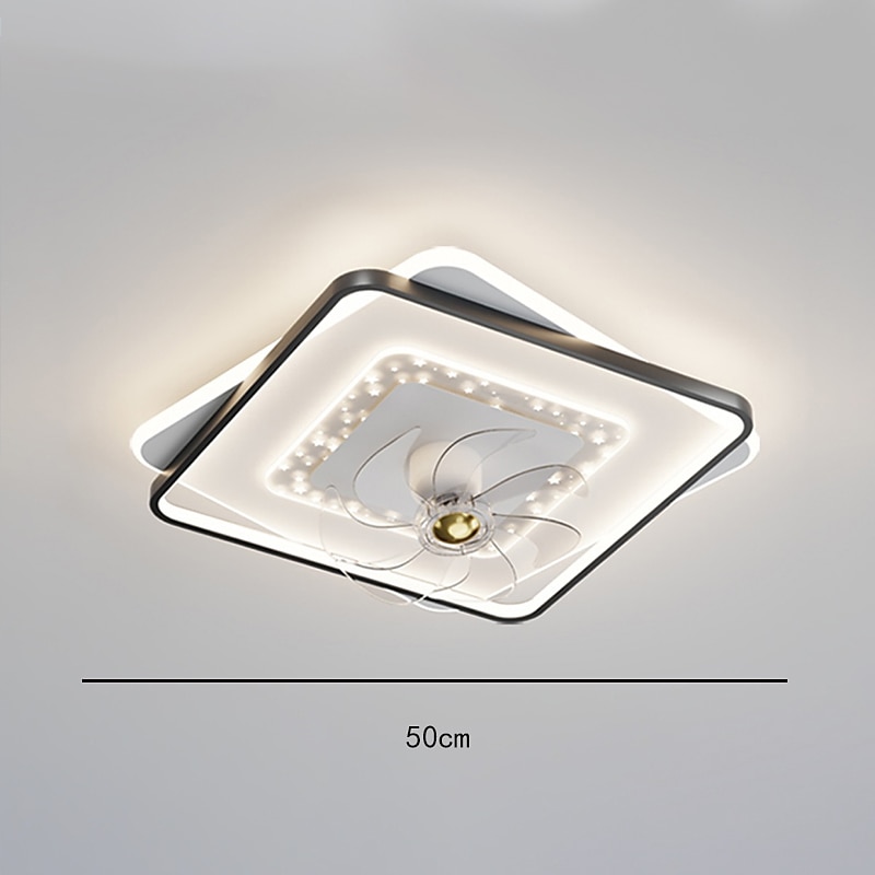 Deckenventilator mit Licht dimmbar 105/50cm 6 Windgeschwindigkeiten moderner Deckenventilator für Schlafzimmer, Wohnzimmer ca&amp; Fernbedienung 110-240V 2025 - $400.21 –P7