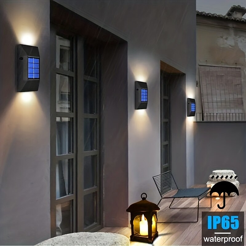 Solar Wall Sconce Outdoor Decoration Garden Wall Light IP65 Waterproof Up and Down Luminous Outdoor Garden Decoration Fence Light 2026 - $12.49 –P4