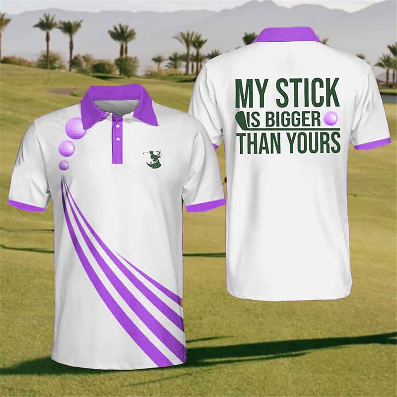 Per uomo A Pois Polo Sportivi Maglia da golf Manica Corta Magliette polo Camicie con Colletto Casual Abbigliamento sportivo Abbigliamento da vacanza Bottoni Stampa 3D Giallo Rosso Blu del 2025 a $22.99 –P6