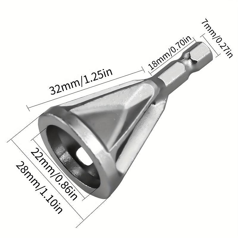 Chamfering Tool, Chuck Drill Tool, Metal Deburring External Chamfering Tool, Grinding Angle Trimming, Suitable For Various Chuck Electric Drilling Tools 2025 - $9.99 –P3
