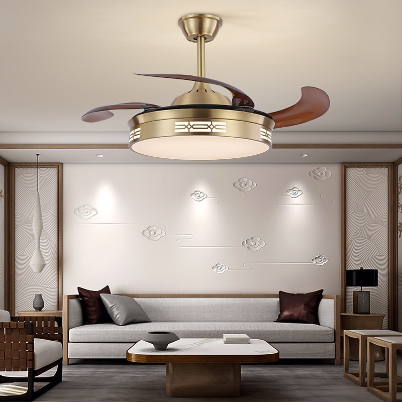 Deckenventilator mit Lichtkreis-Design-App& Kristall-Fernbedienung, 50 cm, dimmbar, 6 Windgeschwindigkeiten, moderner Deckenventilator für Schlafzimmer, Wohnzimmer, kleines Zimmer, 110–240 V 2025 - $518.29 –P3