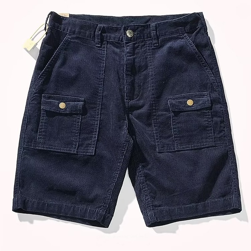 Herren Cargo Shorts Kurze Hosen Cordshorts Glatt Komfort Atmungsaktiv Outdoor Täglich Ausgehen Modisch Brautkleider schlicht Grün Khaki 2025 - $22.99 –P7