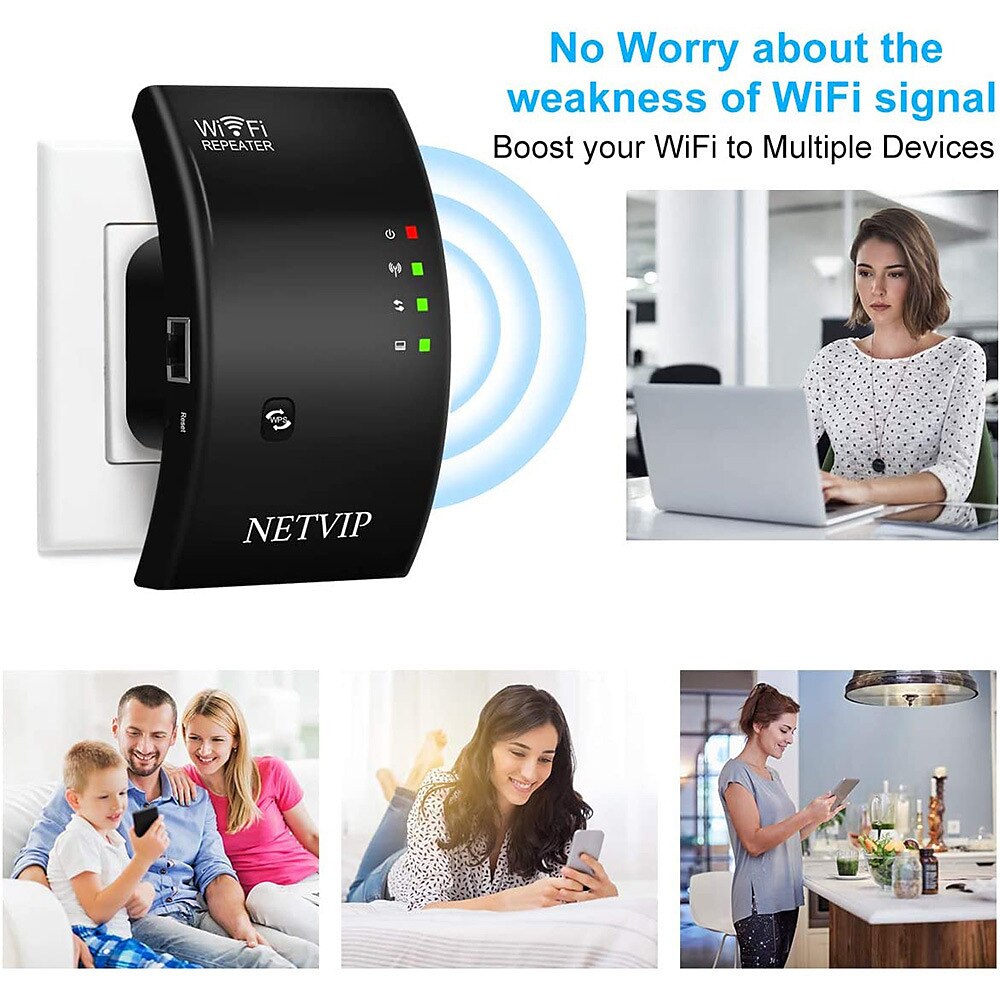 WiFi Extender Signal Booster Up to 2640sq.ft The Newest Generation, Wireless Internet Repeater, Long Range Amplifier with Ethernet Port, Access Point, 1-Tap Setup, Compatible N300 2025 - $19.99 –P3