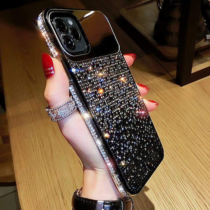 For Apple iPhone 14 Pro Max 13 12 11 Plating Diamond Case