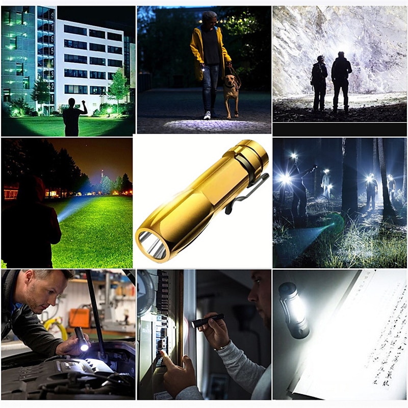 1pc Mini Portable LED Bright Flashlight With USB Fast Charging Water-resistant For Outdoor Hiking At Night 2025 - $12.99 –P5