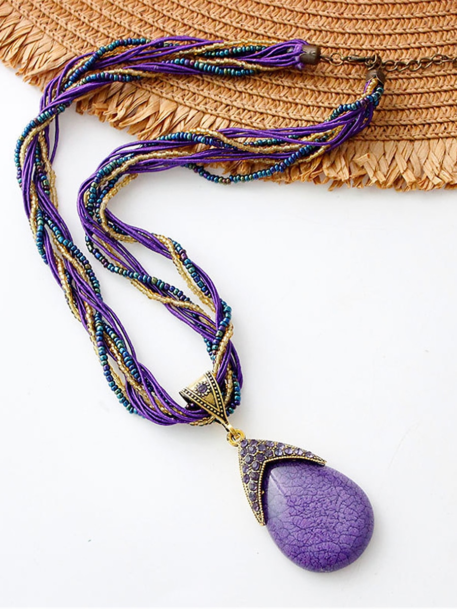 Femme Colliers Archaïsant Extérieur Géométrie Collier de 2025 ? $15.99 –P9