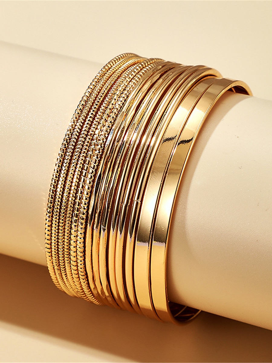 Mujer Brazalete Moda Exterior Color puro Pulsera 2025 - $9.49 –P2