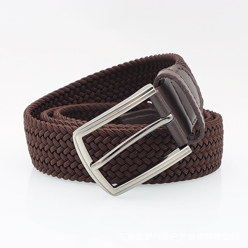 cinto masculino simples casual de malha de poliéster elástico com fivela presente moderno para namorado e pai de 2025 por $17.99 –P7