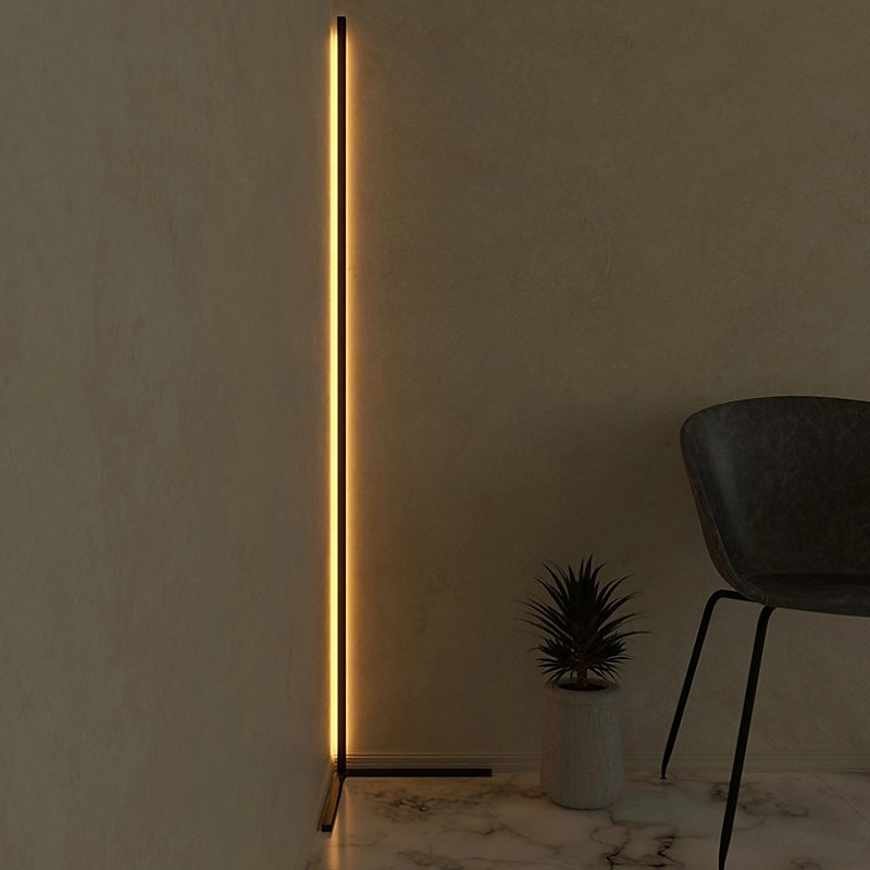 Nowoczesna narożna lampa podłogowa led nastrojowe światło światła kolorowa sypialnia salon dekoracja wnętrz oświetlenie wewnętrzne lampy stojące 2025 - $164.99 –P7