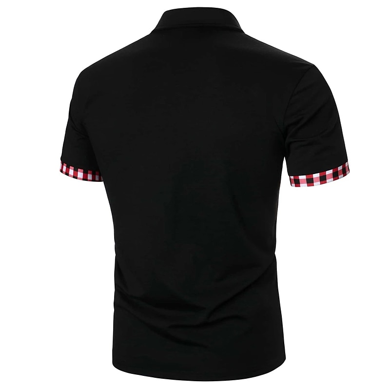 Herren Poloshirt Golfhemd Casual Festtage Kargen Kurzarm Modisch Basic Glatt Klassisch Sommer Regular Fit Schwarz Weiß Dunkelmarine Poloshirt 2025 - $18.99 –P6