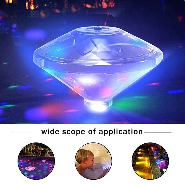 Floating Underwater Light RGB Submersible LED Disco Light Glow Show Swimming Pool Hot Tub Spa Atmosphere Decor Lamp Bath Light 2025 - AU $21.99 –P4