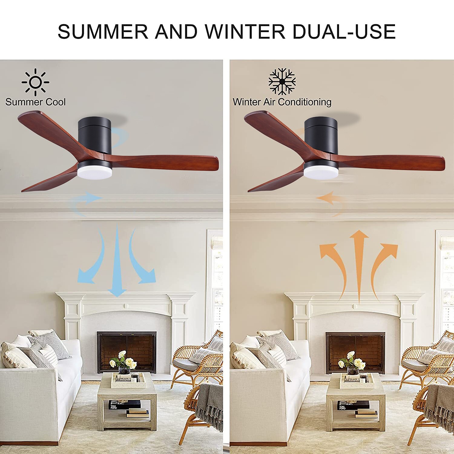 plafondventilator met app voor lichtcirkelontwerp&amp; afstandsbediening kristal 108cm dimbaar 6 windsnelheden moderne plafondventilator voor slaapkamer, woonkamer, kleine kamer 110-240v 2025 - $417.49 –P2