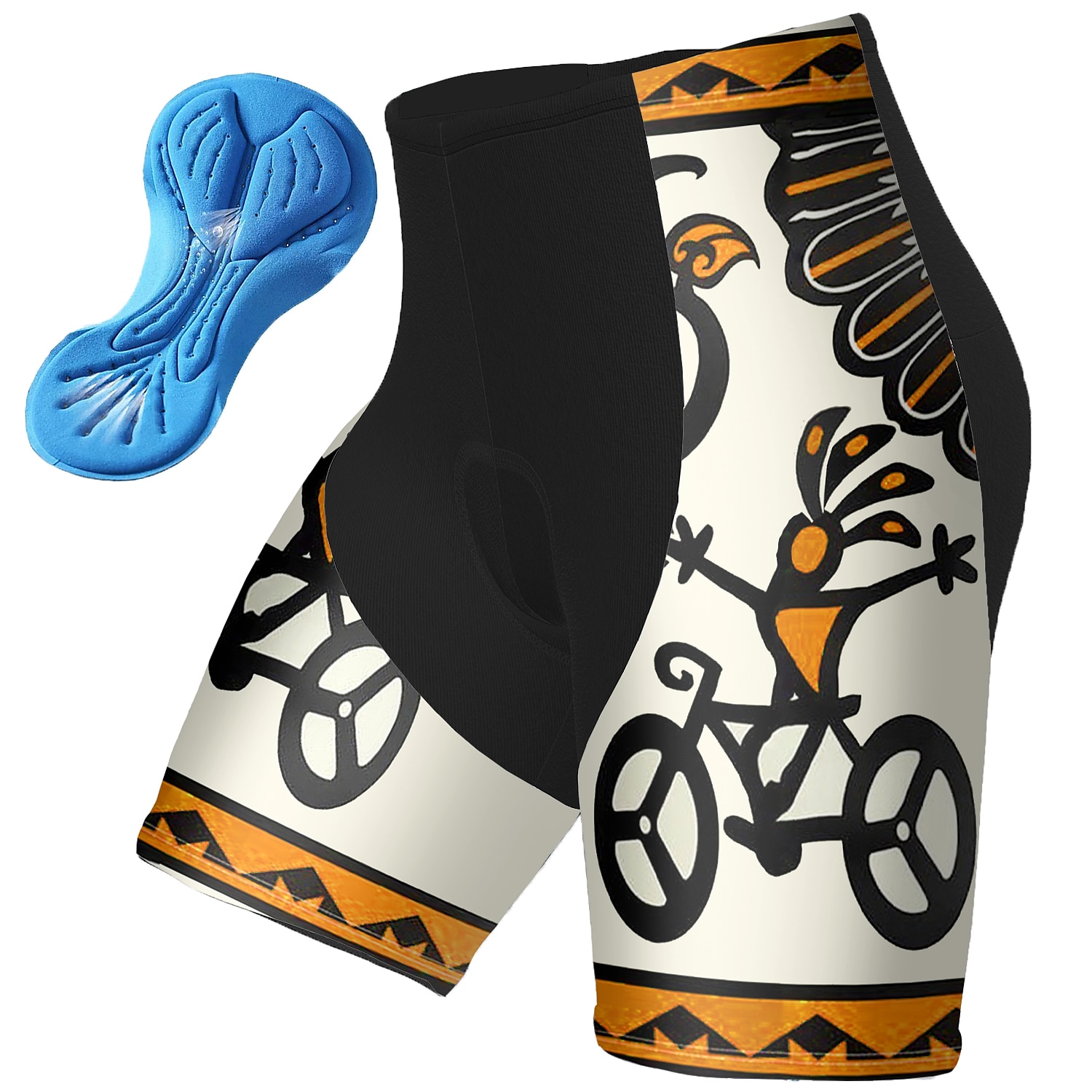 Męskie Szorty rowerowe Rower Spodenki snowboardowe Doły Kolarstwo górskie Kolarstwie szosowym Sport Graficzny Wkładka 3D Oddychający Szybkie wysychanie Odprowadza wilgoć Czerwony Niebieski Poliester 2025 - $24.99 -P6