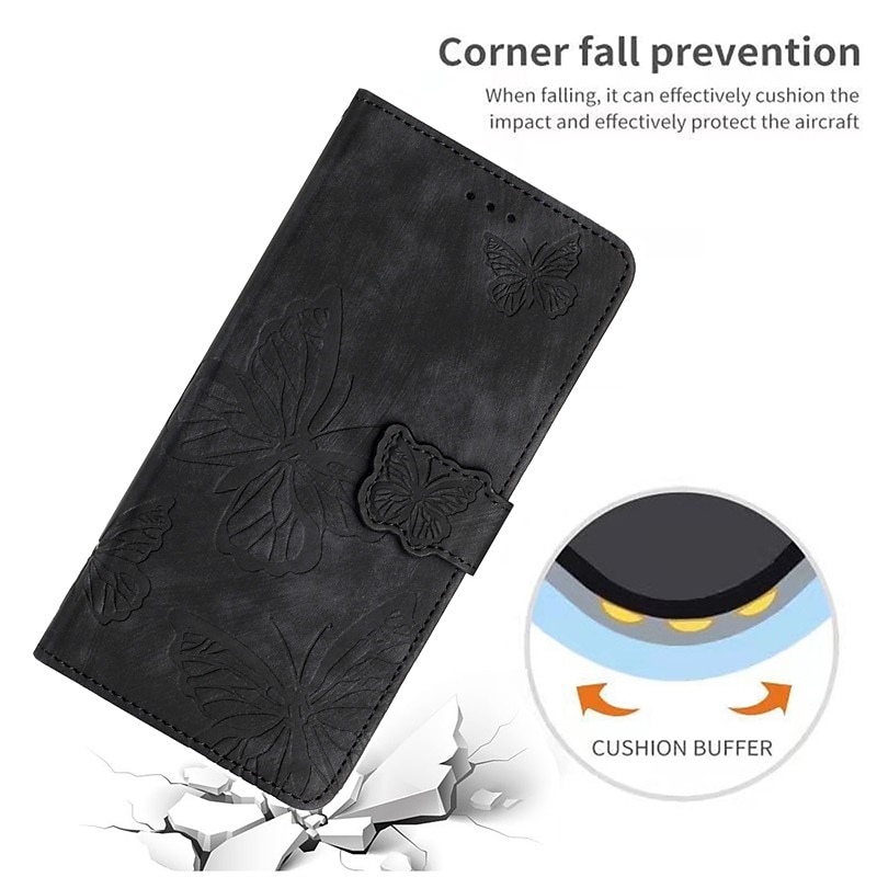 Phone Case For Samsung Galaxy S25 S23 S22 S21 FE S21 Ultra Plus A23 A32 Wallet Case Flip Wallet Full Body Protective Butterfly TPU PU Leather 2025 - $12.99 –P2
