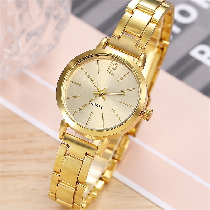 Ceas de quartz pentru femei cu brățară LOVE set de bijuterii ceas de mână analogic de lux ceas digital din oțel inoxidabil cadou pentru ea 2026 - $15.99 –P8