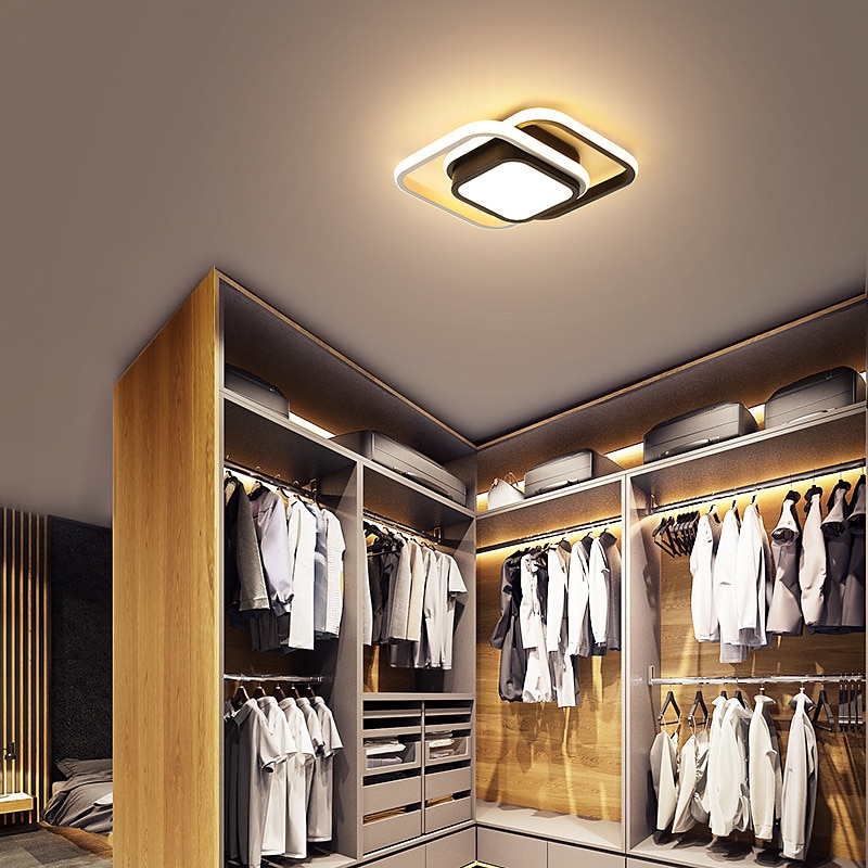 مصباح سقف LED ، 1-Light 32 سم ، أشكال هندسية ، أضواء جبلية ، هلام السيليكا ، مصباح سقف من الألومنيوم للممر ، شريط الشرفة ، مصابيح الشرفة العلوية الإبداعية ، أبيض دافئ / أبيض 110-240 فولت 2025 - $100.99 –P8