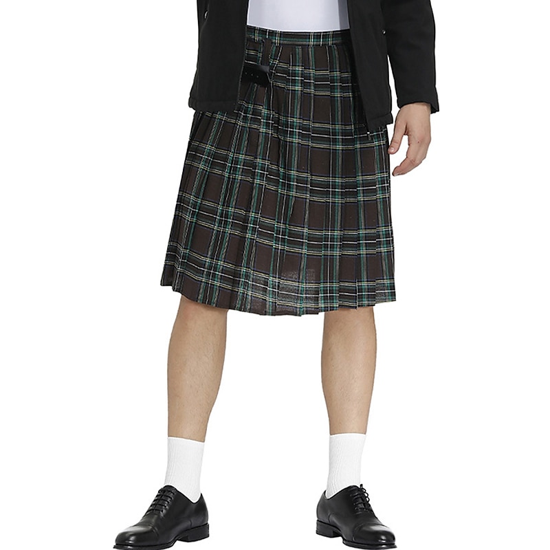 Retro Punk a gotika Středověké Sukně Skotské užitkové kilty Ren Faire Pánské Keltské Plesová maškaráda Běžné / Denní Dospělé Sukně 2025 - $32.99 –P11