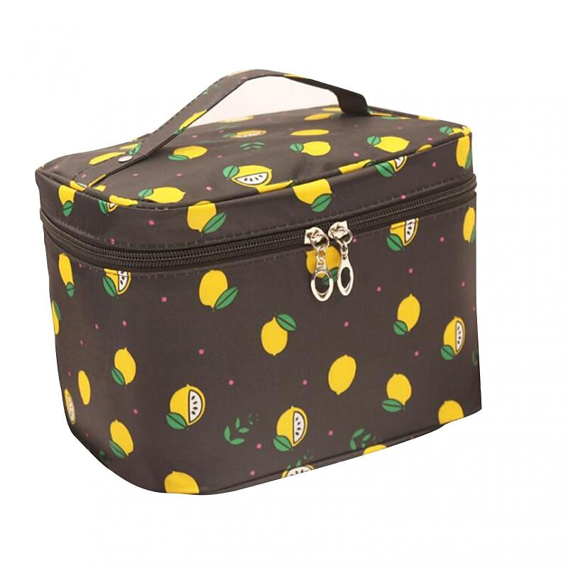 Men's Women's Handbag Makeup Bag Cosmetic Bag Toiletry Bag Polyester Party Travel Large Capacity Breathable Durable Cartoon Pink-Black Pink cherry Blue star 2026 - $11.99 –P12