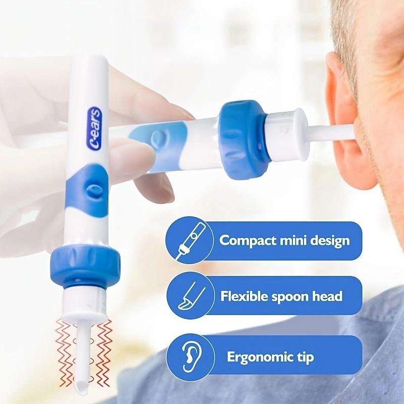 Electric Ear Suction Device,Portable Comfortable Efficient Automatic Electric Vacuum Soft Ear Pick Ear Cleaner Easy Earwax Remover Soft Prevent Ear-Pick Clean Tools Set for Adults Kids 2025 - $9.49 –P7