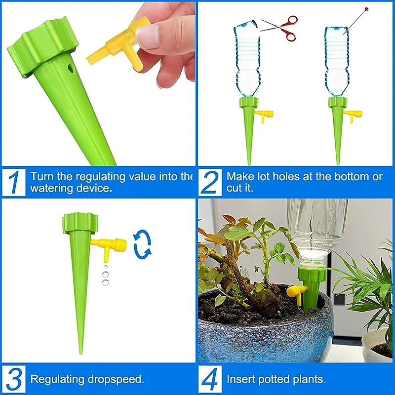 10 Stück Bewässerungsspitzen, automatische Tropfbewässerung, Bewässerungssystem, Tropfspitzen-Sets, Garten, Haushalt, Pflanze, Blume, automatische Bewässerungswerkzeuge 2025 - $5.99 –P4