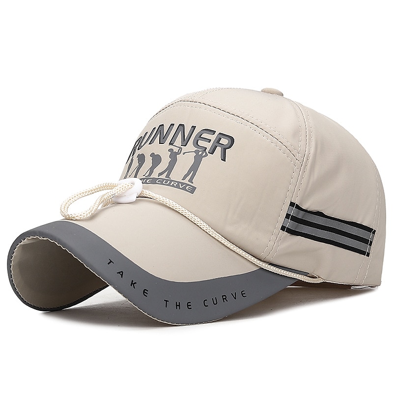 Herren Cap Basecap Kappe Schwarz Rote Polyester reflektierende Streifen Reise Strand Design Outdoor Urlaub Glatt Einstellbar Windundurchlässig 2025 - $11.49 –P4
