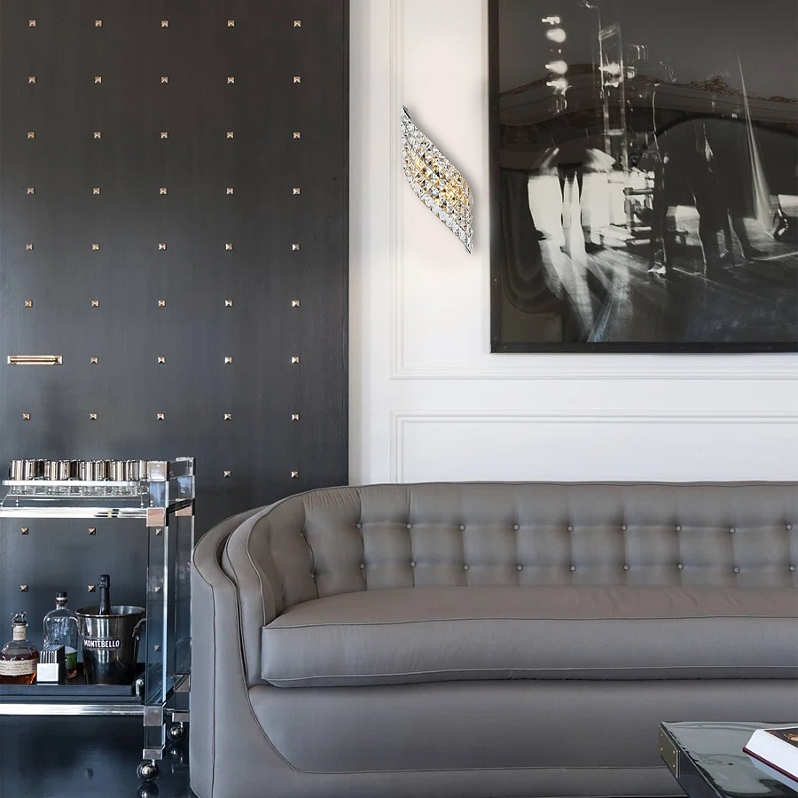 38 см современный прихожей кристалл дизайн заподлицо настенные светильники светодиодный металлический настенный светильник 110-120 в 220-240 в 20 Вт / g4 2026 - $99.99 –P5